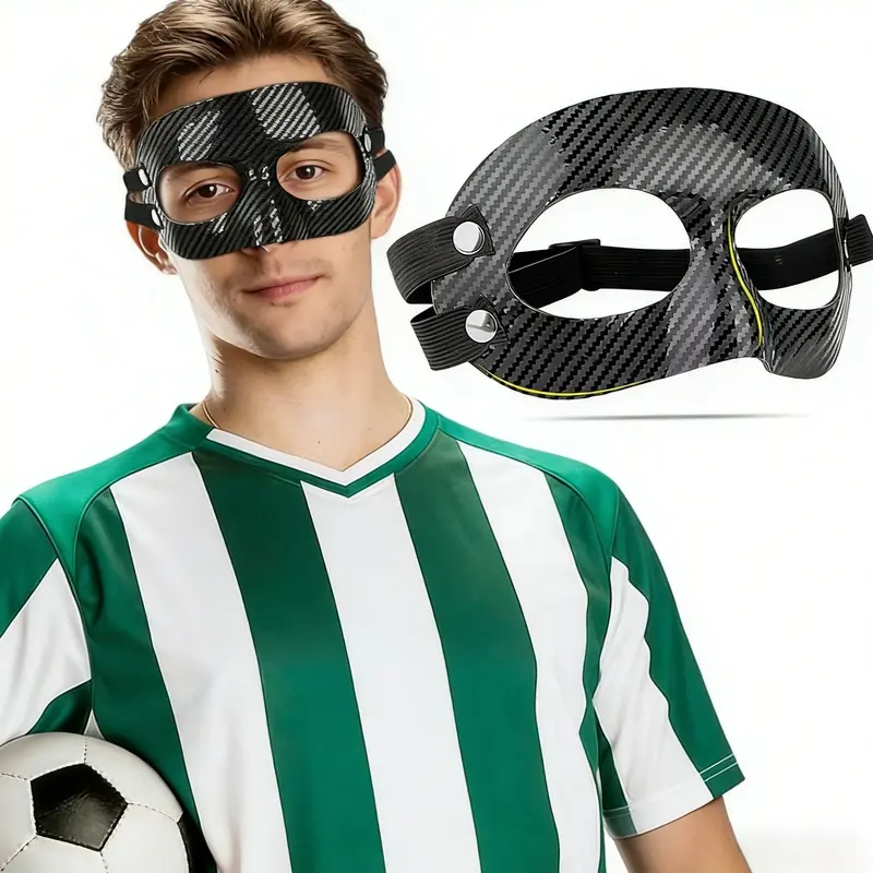 Anti-collision sports face protection, Outdoor sports mask, breathable mask, Sports Face Cover, adjustable straps, breathable PVC material, suitable for basketball, football training, unisex
