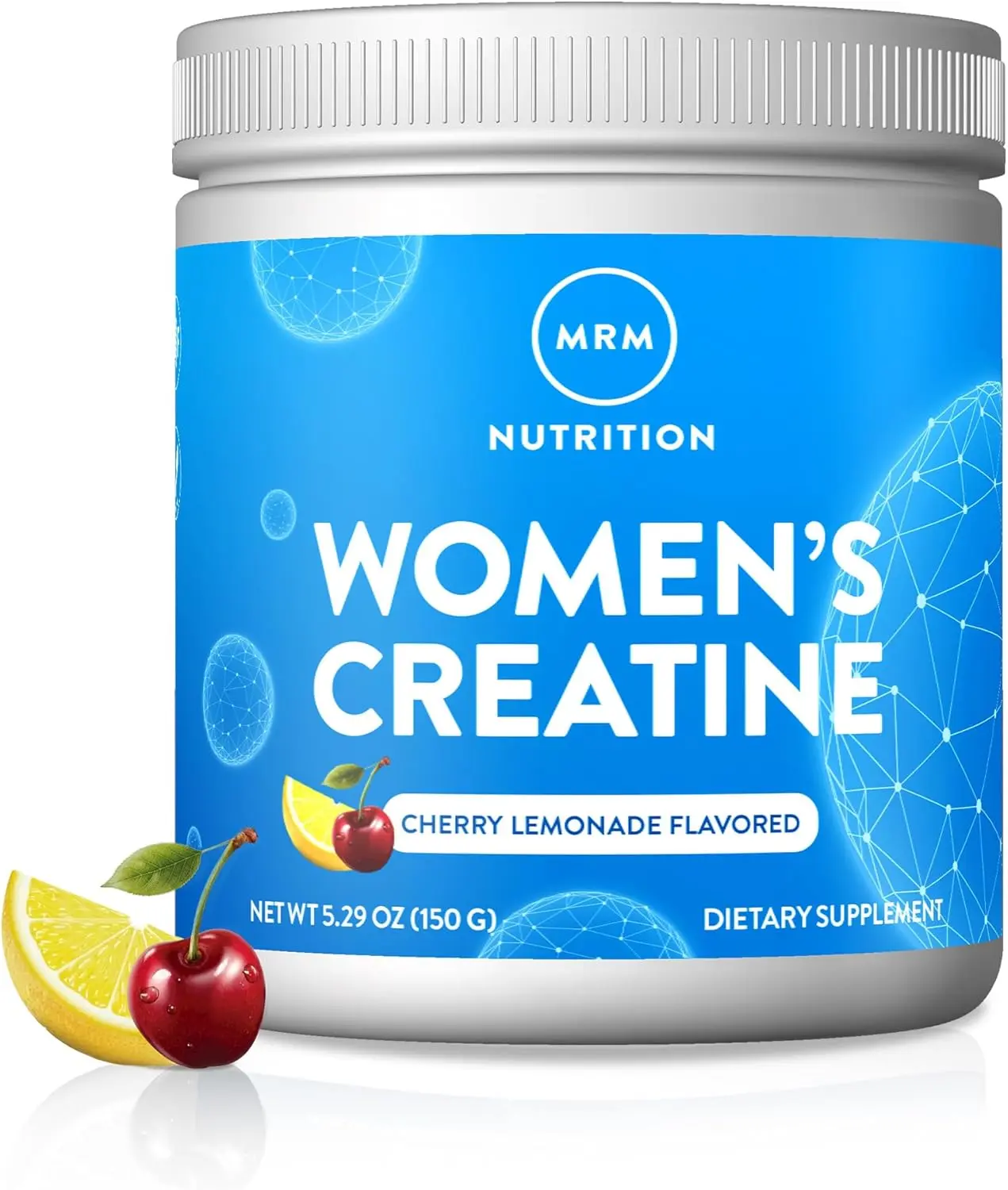 Women's Creatine Powder | 3,000mg Micronized Creatine Monohydrate + Vitamin D3 800IU, Vitamin C & Electrolytes | Strength, Recovery, Brain Health & Hydration | Cherry Lemonade Flavor | 30 Servings | No Added Sugar | Vegan & Gluten-Free | MRM Nutrition