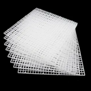 Aquarium Fish Tank Bottom Isolation 8 Pcs Plastic Egg Crate Grid Divider Tray (L)