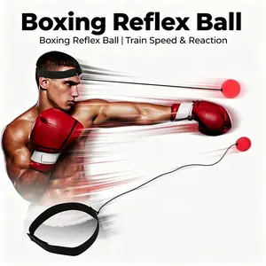 Head-Worn Boxing Reaction Ball Set, Professional Boxing Speed Ball, Fitness Training Stress Relief Ball, Adult and Child Boxing Trainer, Boxing Reflex, Boxing Equipment, Boxing Training Gear