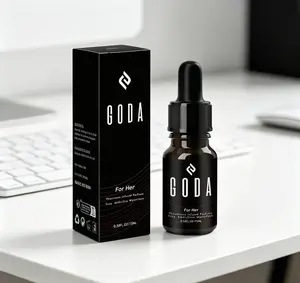GODA For Her Pheromone Perfume Oil 15ml / 0.50 Fl.Oz – Long-Lasting Jasmine & Rose Floral Scent, Sweet & Spicy Aroma, Vegan Cruelty-Free Travel Perfume for Women