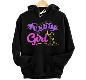 Personalized Archery Girl Gift For Archer Girl fan gift Pullover Hoodie