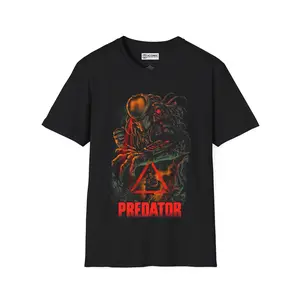 PREDATOR T-SHIRT #486 - 585% Polyester, Machine Washable, Stylish Crewneck for Summer & Father's Day
