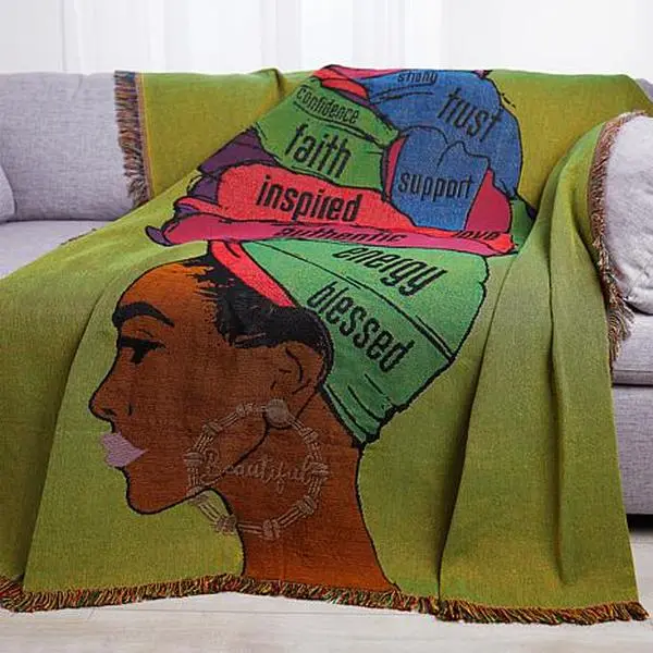 Pardon My Fro Woven Tapestry Throw Blanket Pardon My Fro Woven Tapestry Throw Blanket