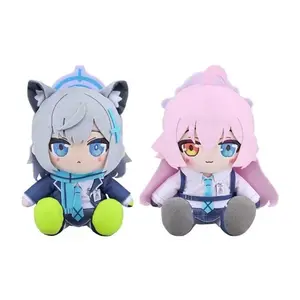 20cm Blue Archive Plush Shiroko Hoshino Cute Chibi Anime Plushie Soft Stuffed Doll Collectible Toy Gift