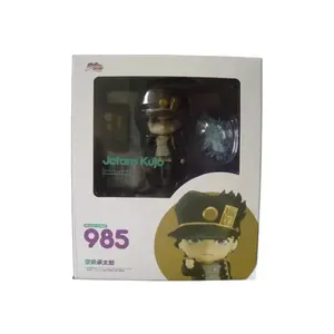 10CM Anime JoJo's Bizarre Adventure Kujo Jotaro Q Version Joint replaceable Action Figures PVC Model Statue Doll Toy Gifts boxed