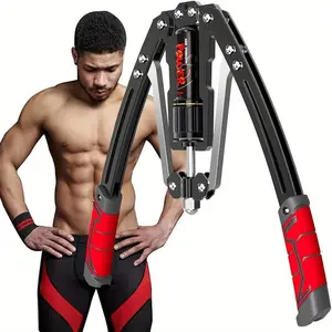 Adjustable Hydraulic Arm Strengthener, Weight Capacity 22-440 lbs, Iron Structure Home Fitness Equipment, Chest and Arm Exercise Machine