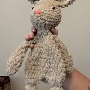 Bunny Knotted Lovey crochet