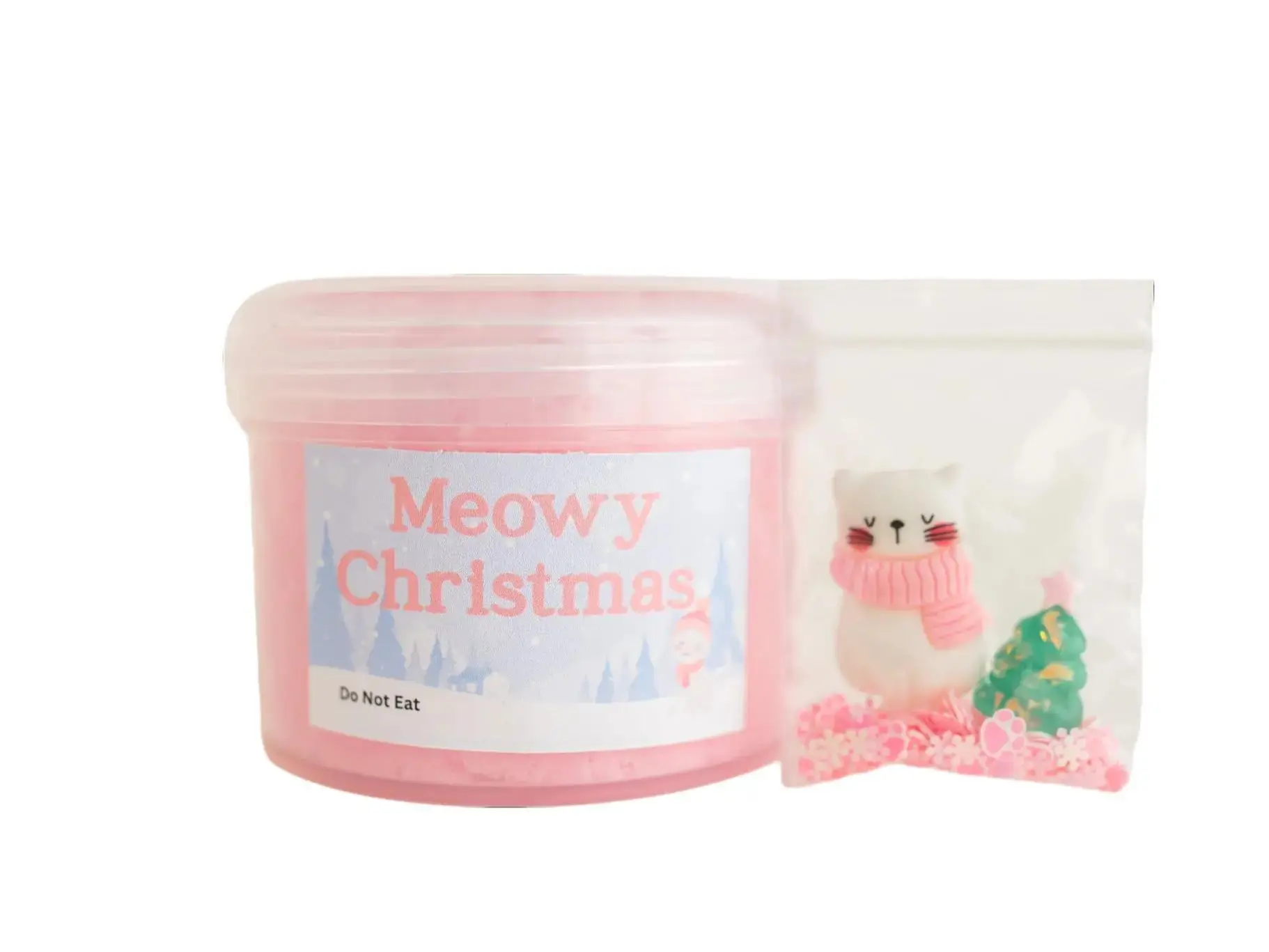 Meowy Christmas Cloud Slime