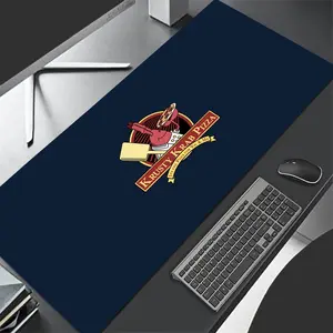 1 pc Large Cartoon Spongebob Squarepants Pizza Mouse Pad HD Durable Locked Edge Non-slip Rubber Washable Pads for PC Office Computer Gamer Extra Long Computer Accessory for Gamer Stylish Study Workstation Decoration Mats Playmat XXL Keyboard Desktop Mat