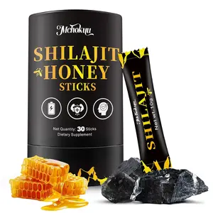 30 Sticks Shilajit Honey Sticks for Men & Women, Himalayan Shilajit with Organic Honey, 85+ Trace Minerals