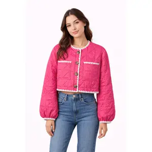 Jana Reversible Cropped Quilted Jacket