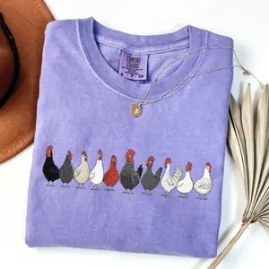 Chicken Shirt Mothers Day Chicken Shirt Comfort Colors Women Chicken Tee Love Chickens Animal Sweatshirt Funny Farmer Farm Shirt
