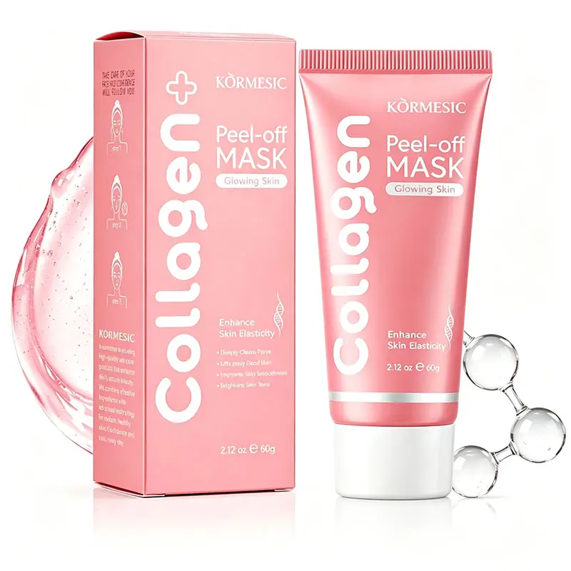 3-Piece Collagen Overnight Tear-Off Facial Mask Set, 2.12fl.oz Gentle Smooth Radiant Skin Moisturizer - Moisturizing, Firming, Mild Exfoliating, Suitable for Various Skin Types