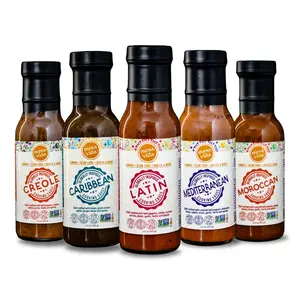 5-Pack Healthy, Globally Inspired Cooking Sauce Variety Bundle