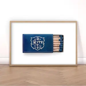 Vintage Matchbox Print Poster Unframed,  Matchbox Photography Chic Home Decor, Cool Poster Decor Home, Vintage MatchBox Trendy Wall Art, Gift For Him Her Travel