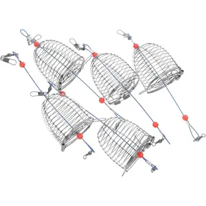 5Pcs Fishing Cage Durable Bait Basket for EEL Crab Lobster Shrimp Convenient Fishing Gear for Easy Catching