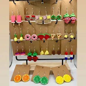 Food Earrings - Creative and Colorful Designs Featuring Various Food Items as Jewelry Accessories