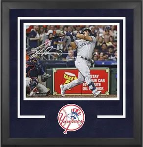 Jasson Dominguez New York Yankees Deluxe Framed Autographed 16" x 20" Home Run Photograph - Fanatics Authentic Certified