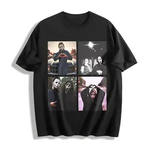 Michael Myers And Ghostface Tshirt, Retro Halloween Horror Movie Shirt, Scream Movie Tee, Friday The 13th Shirt
