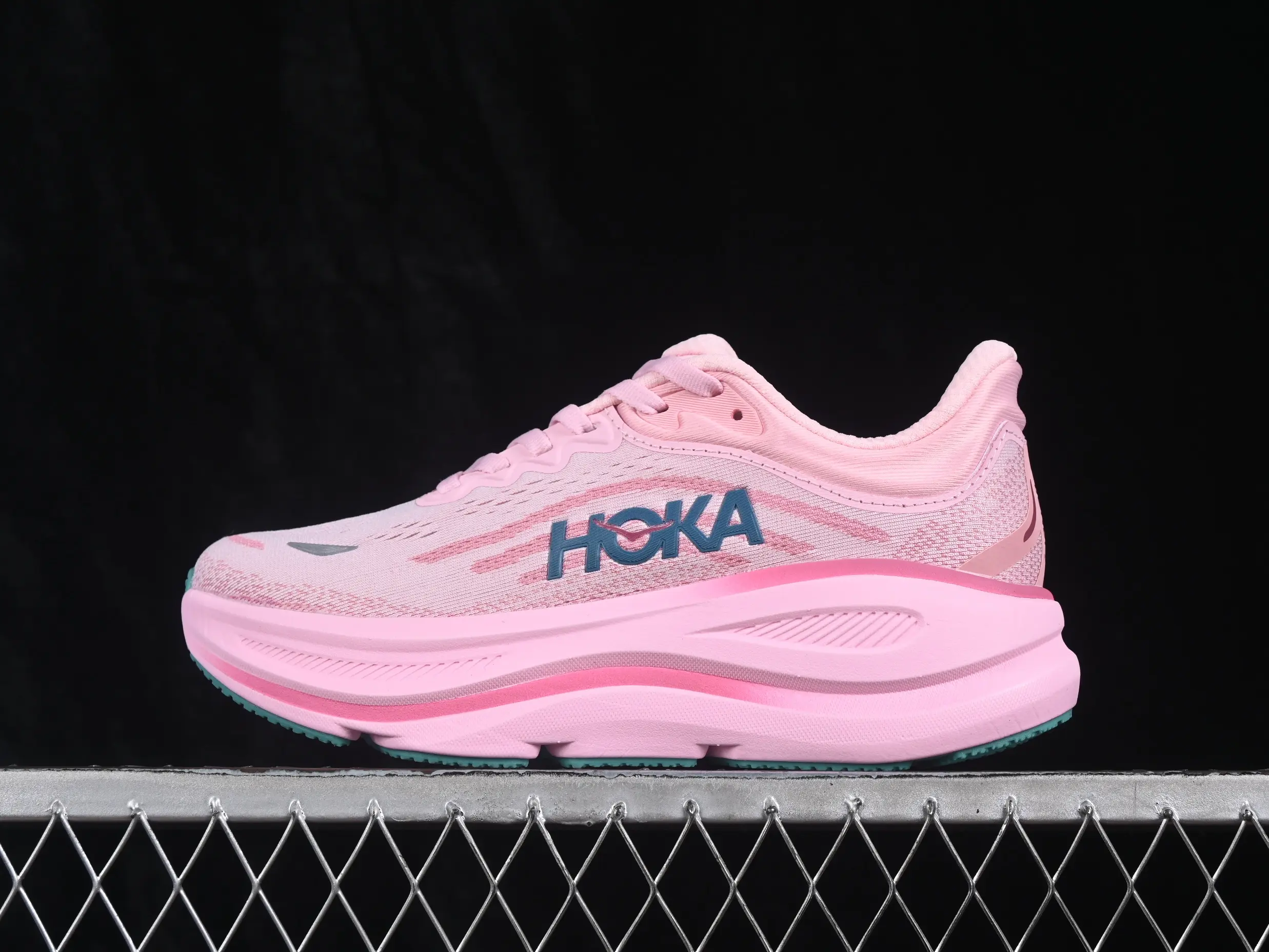 Sakura Pink Breathable Knit Mesh Running Shoes, Lightweight Thick Sole, Race Training Womens Trendy Low‑Top Footwear