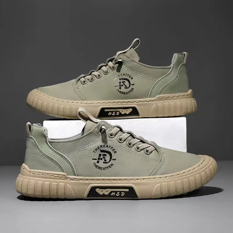 Men's fashion shoes, classic versatile casual shoes, loafers, skateboarding shoes, elastic band design, outdoor walking shoes, anti slip and wear-resistant, - gym training, street wear - all year round