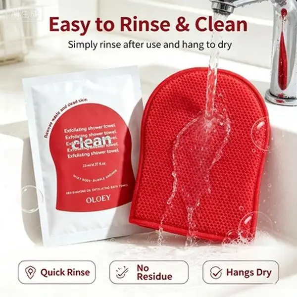 Magic Exfoliating Reusable Bath Mitt - Dead Skin Removal, Bubble Scrub, Bumpy Surface for Chicken Skin & Rough Texture, Deep Clean in Shower, Multiple Packs Option, Reusable Mitt