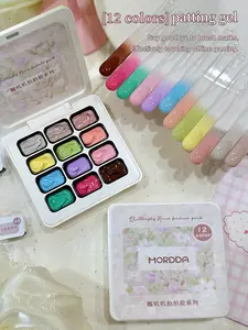 12-Color Gummy Bear Patting Gel Set - Soft Pastel Hues With Velvety Matte Finish, Perfect For Girls' Cute Nail Art & Daily Wear, Easy Apply & Long-Lasting