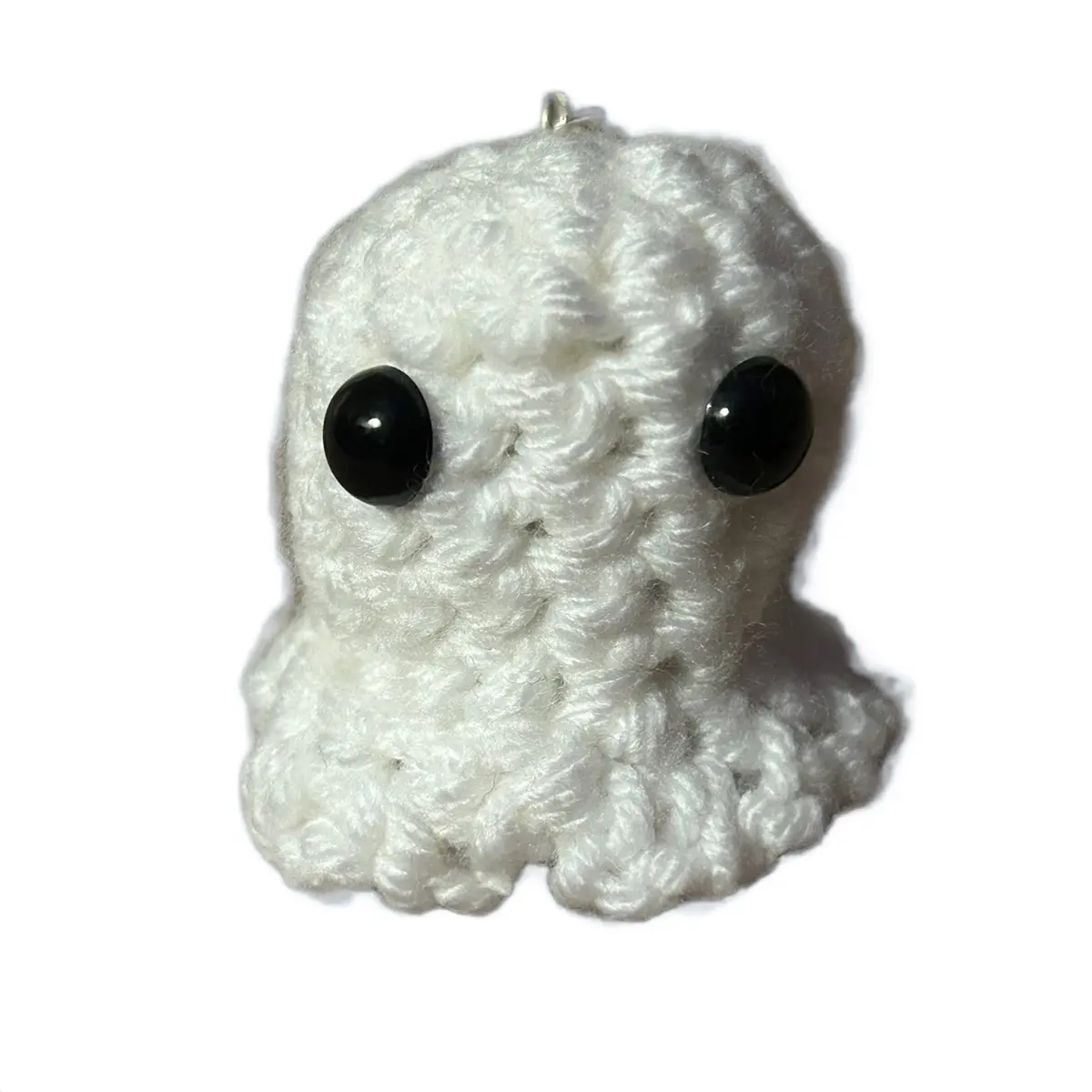 Cute Crochet Ghost Keychain