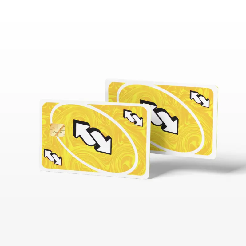 holographic uno cards Plus 4 Credit Card Skin learn rules Uno Reverse Draw +4 Holographic
