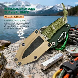 Kitchen knife|  Essential Outdoor Knife | Portable Wearable Design | Durable High-Density Material | Ideal for Camping Hiking Adventures