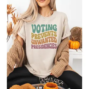 Voting Prevents Unwanted Presidencies Shirt, Reproductive Rights Shirt, Harris Walz Shirt, Kamala Harris 2024, Democrat Shirt, Vote Blue