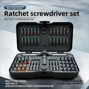 66-In-1 Ratchet Screwdriver, S2 Steel Tip, Magnetic Design, Multi-Functional Tool for Electrical Repair, Home Improvement, Bicycles, Hardware Tools