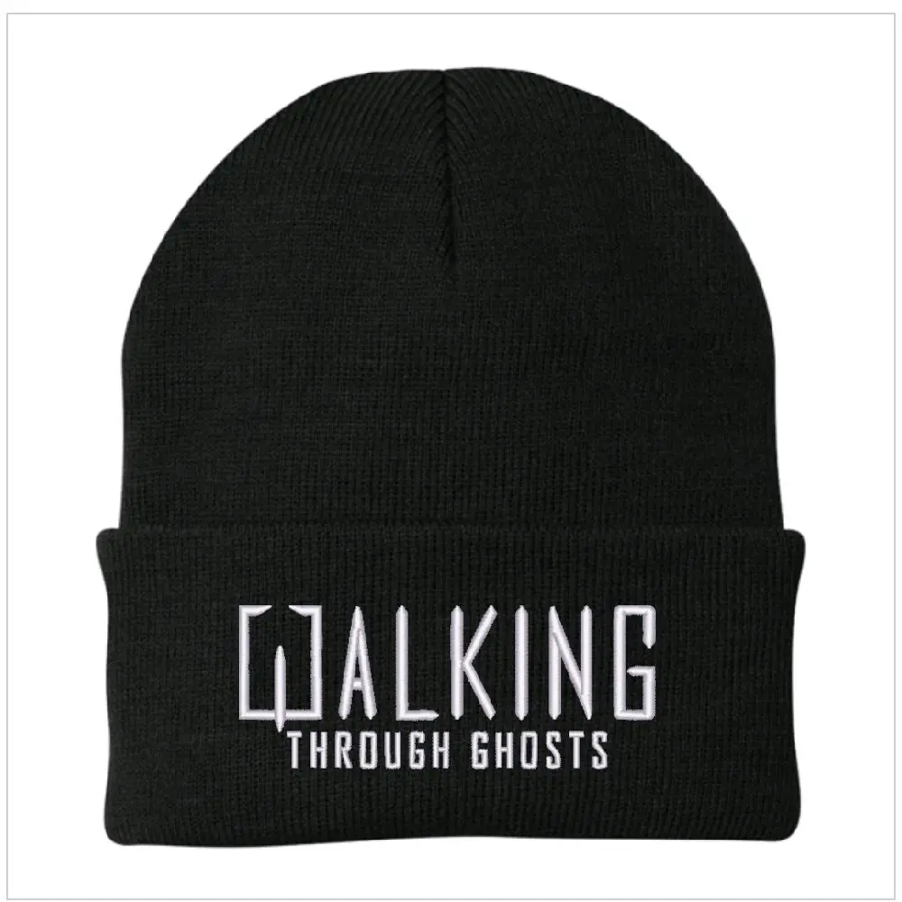 Black Walking Through Ghosts Beanie
