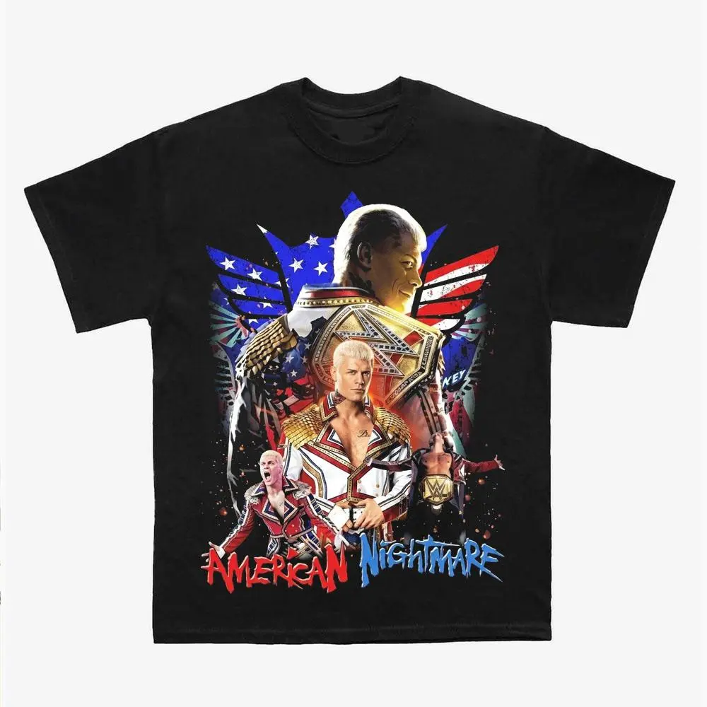 Cody Rhodes Wrestling T-Shirt, Vintage WWE Graphic Tee, Unisex Heavy Cotton