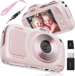 NBD K200 4K Ultra HD Digital Camera – Your Perfect Companion for Vlogging & Travel,64MP Photos, 16X Digital Zoom, All-in-One Kit, Point and Shoot Cameras for Kids Beginner, Video Recording Camera, Portable summervibes