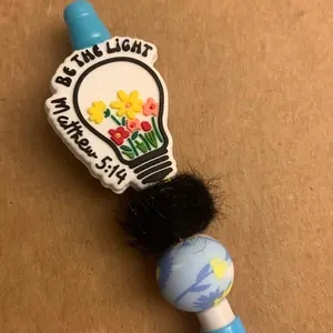 Refillable Pencil with Positive Focal Bead for Office Stationery