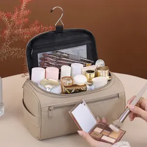 Cloud Texture Hanging Wash Bag, Multi-Function Cosmetic Bag, Portable Large-Capacity Makeup Organizer, Travel Essential