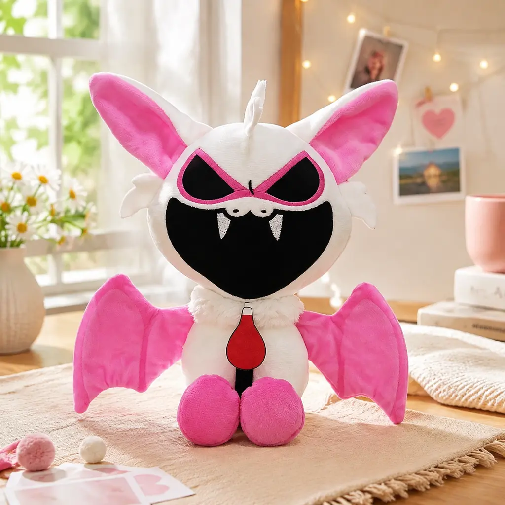 Rabie Baby Plush, Nightmare Critters Plush Toy, Poppy Playtime 4 Stuffed Doll, Cute Bat Character Plushie, Collectible Game Toy Gift for Kids & Game Fans