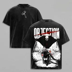 Hiromi Higuruma Washed Tee – Jujutsu Kaisen Anime Deadly Sentencing Judgeman Domain Expansion Graphic T-Shirt, Unisex Oversize Heavyweight Cotton Manga Streetwear JJK Tee，good graphic tees