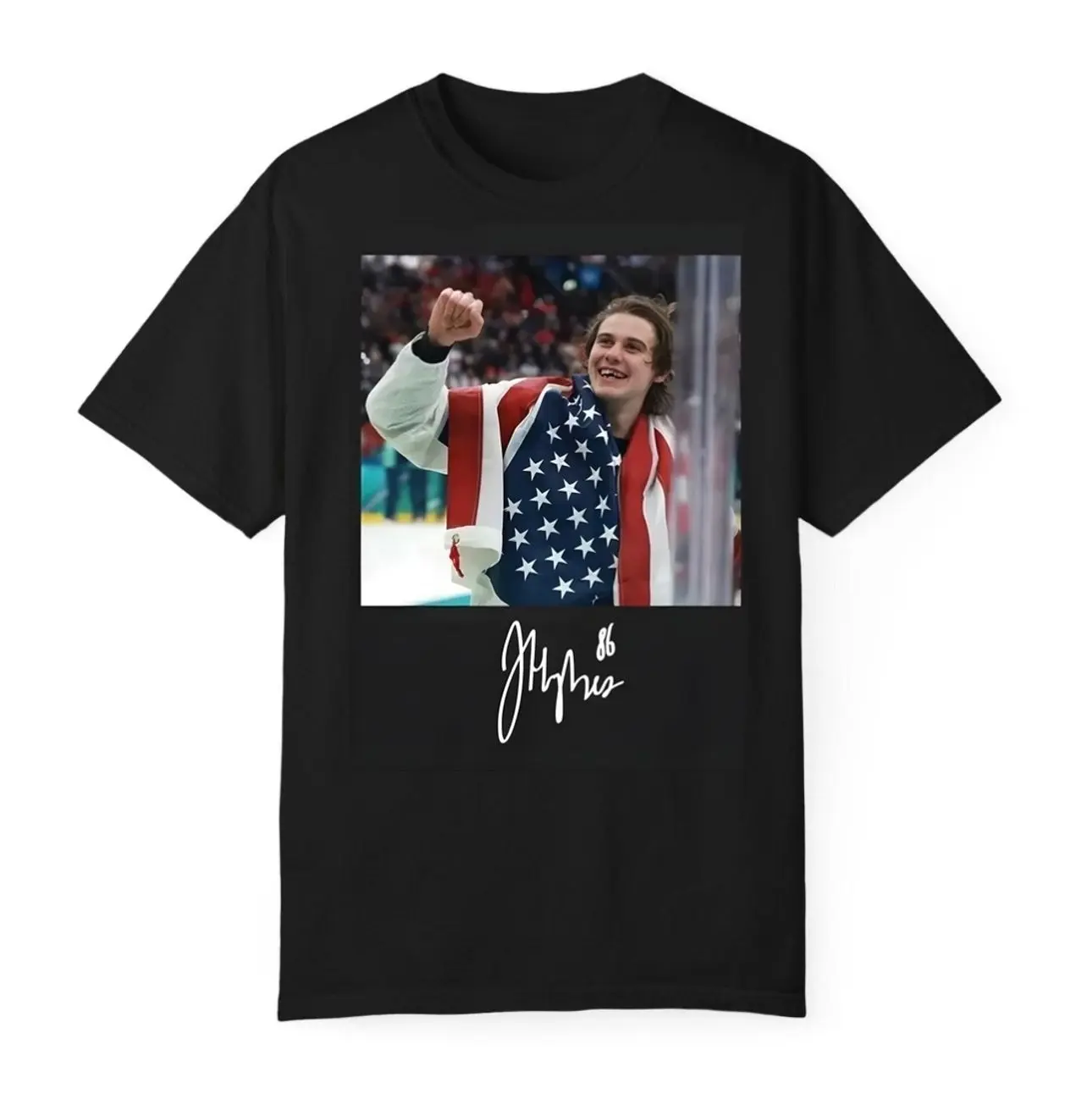 Jack Hughes Golden Goal Shirt, Team USA inspired graphic Tshirt, Retro Graphic Tee, Unisex Sweatshirt, Full Size Gift For Fans