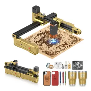 Artilume T1-P Portable Laser Engraver Machine, 3s Quick Setup, APP Control, Foldable Design with 8cm Height Extension, Laser Cutter & Engraver for Beginners, 200×150mm Engraving Area, DIY SummerVibes for Wood, Leather, Acrylic & Craft Projects