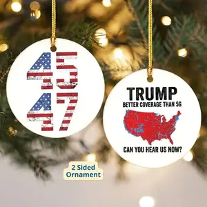 Trump Ornaments Better Coverage Than 5G Ornament, Donald Trump Election Results Map Ornament, US Presidential Election 2024 Map Ornament