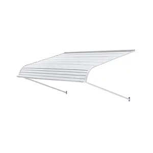 Aluminum Awning 60 x 42 in, Durable Window Awning Door Canopy, Lightweight and Stable Aluminum Awnings for Doors Exterior Rain Snow Sunlight Protection for Door Entrance Windows Patio Porch