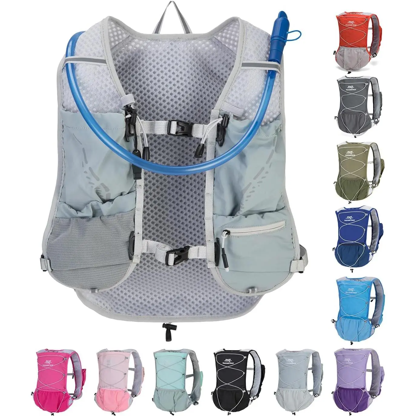Lightweight Running Vest for Women and Men Hydration Backpack Pack with 1.5L Water Bladder Bag Running  Accessories for Hiking Trail Cycling Marathon JianShuLuxe