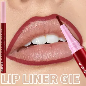 Waterproof Long-Lasting Lip Liner Pencil, Non-Sticky Cupstick Lip Marker, Portable Lightweight Daily Use, Beauty Cream Single Item, Waterproof Formula