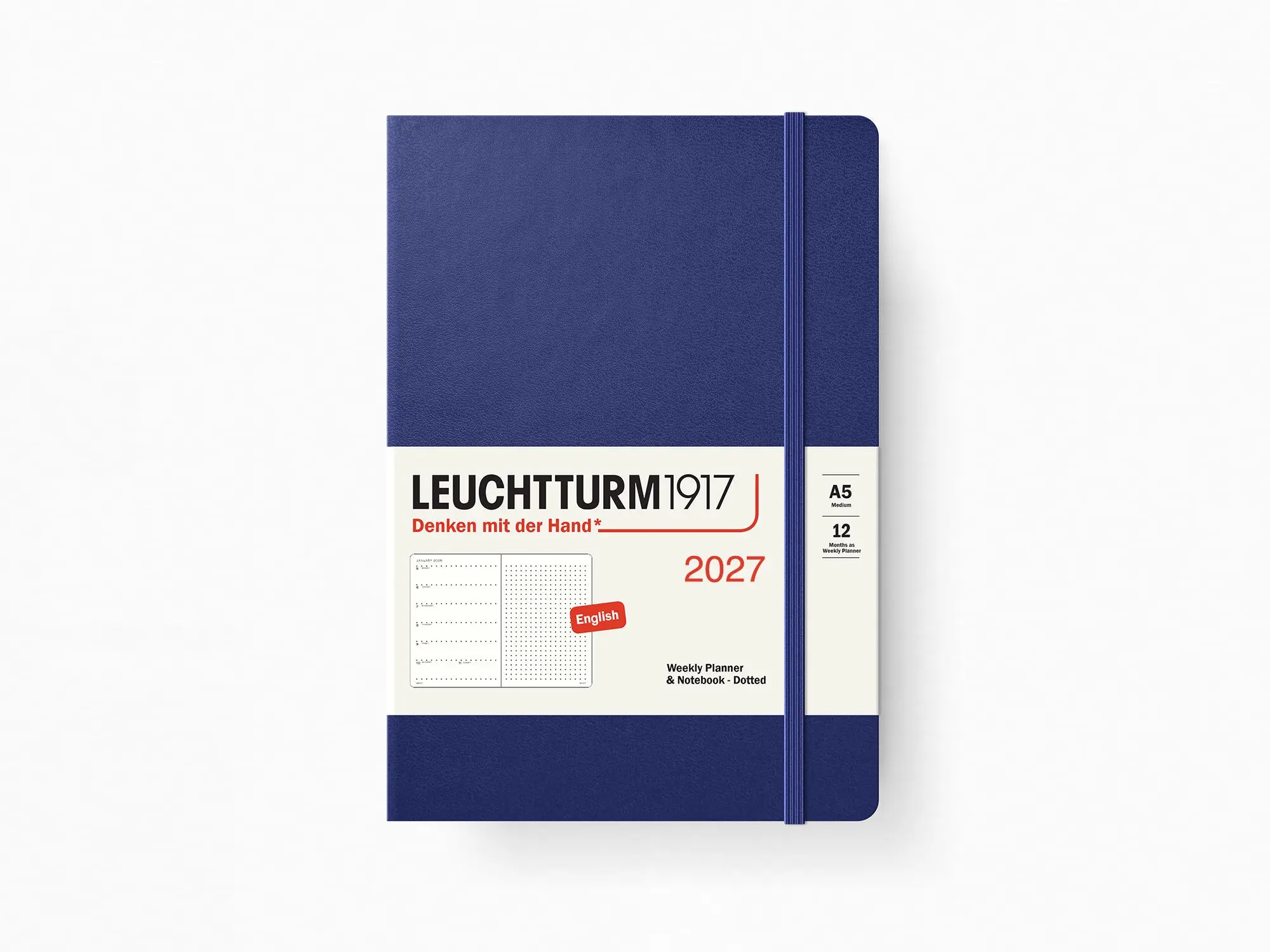 2027 Leuchtturm 1917 Weekly Planner & Notebook - INDIGO Dotted