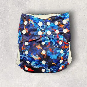 Sacred Koi Pocket Cloth Diaper Shell | Leakproof Reusable Cloth Diaper