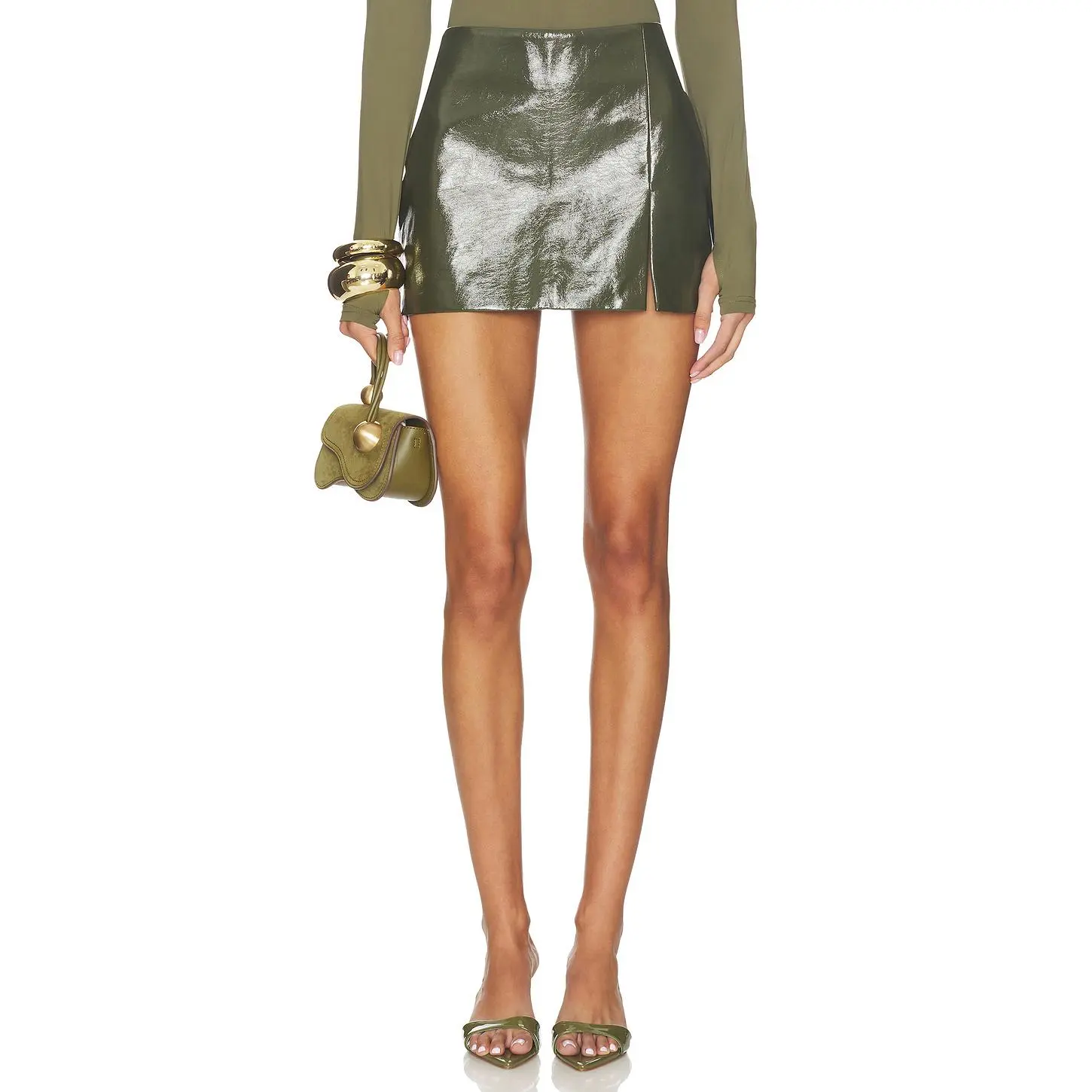 Nakedvice x REVOLVE The Betty Skirt in Olive