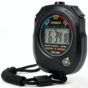 1pc Professional Digital Stopwatch Timer -High-Precision Sports Timer with Neck Strap | Track & Field, Gym, Swimming, Cycling, Basketball Training Essential